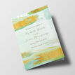 Mint Green & Gold Wedding Order of Service Booklet additional 1