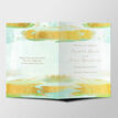 Mint Green & Gold Wedding Order of Service Booklet additional 2