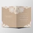 Rustic Lace Wedding Order of Service Booklet additional 2