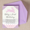 Pastel Bunny Party Invitation additional 3