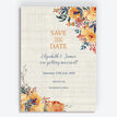 Autumn Orange Floral Wedding Save the Date additional 1