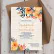 Autumn Orange Floral Wedding Invitation additional 3