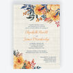 Autumn Orange Floral Wedding Invitation additional 1