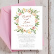 Blush Pink Flowers Wedding Invitation additional 5