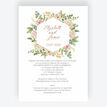 Blush Pink Flowers Wedding Invitation additional 1