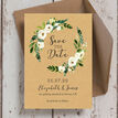 Cream Flowers Wedding Save the Date additional 2