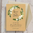 Cream Flowers Wedding Save the Date additional 4