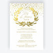 Golden Olive Wreath Wedding Invitation additional 1