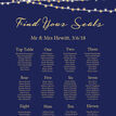Navy & Gold Fairy Lights Wedding Seating Plan additional 2