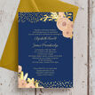 Navy, Blush & Gold Wedding Invitation additional 3