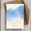 Pastel Blue Watercolour Wedding Save the Date additional 2