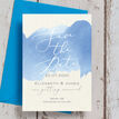 Pastel Blue Watercolour Wedding Save the Date additional 4