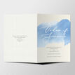 Pastel Blue Watercolour Wedding Order of Service Booklet additional 2