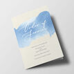 Pastel Blue Watercolour Wedding Order of Service Booklet additional 1