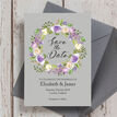 Pastel Lilac Flowers Wedding Save the Date additional 2