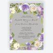Pastel Lilac Flowers Wedding Invitation additional 1