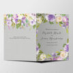 Pastel Lilac Flowers Wedding Order of Service Booklet additional 2