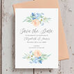 Peach & Blue Floral Wedding Save the Date additional 3