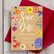 Pressed Flowers Wedding Save the Date additional 2