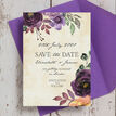 Purple Floral Wedding Save the Date additional 4