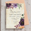 Purple Floral Wedding Save the Date additional 3