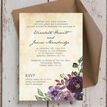 Purple Floral Wedding Invitation additional 3