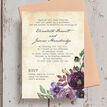Purple Floral Wedding Invitation additional 5