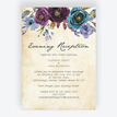 Purple Floral Evening Reception Invitation additional 1