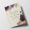 Purple Floral Wedding Order of Service Booklet additional 1