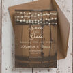 Rustic Barrel & Fairy Lights Wedding Save the Date additional 3