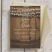 Rustic Barrel & Fairy Lights Wedding Save the Date additional 2
