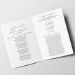 Rustic Barrel & Fairy Lights Wedding Order of Service Booklet additional 3