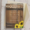 Rustic Barrel & Sunflowers Wedding Invitation additional 5