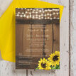 Rustic Barrel & Sunflowers Wedding Invitation additional 4