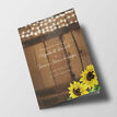 Rustic Barrel & Sunflowers Wedding Order of Service Booklet additional 1