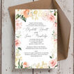 White, Blush & Rose Gold Floral Wedding Invitation additional 3