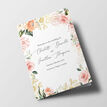 White, Blush & Rose Gold Floral Wedding Order of Service Booklet additional 1