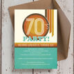 Retro 1970s 50th Birthday Party Invitation additional 1