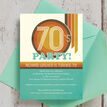 Retro 1970s 70th Birthday Party Invitation additional 2