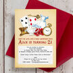 Alice in Wonderland 21st Birthday Party Invitation additional 1