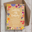 Pressed Flowers 30th Birthday Party Invitation additional 2