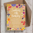 Pressed Flowers 50th Birthday Party Invitation additional 2