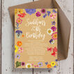 Pressed Flowers Birthday Party Invitation additional 2