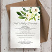 Cream Flowers 30th / Pearl Wedding Anniversary Invitation additional 1
