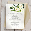 Cream Flowers 30th / Pearl Wedding Anniversary Invitation additional 2