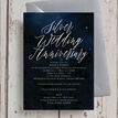 Starry Night 25th / Silver Wedding Anniversary Invitation additional 1