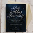 Starry Night 25th / Silver Wedding Anniversary Invitation additional 2