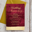 Burgundy 50th / Golden Wedding Anniversary Invitation additional 2