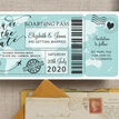 Boarding Pass Wedding Save The Date additional 4