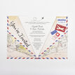 Vintage Airmail Paper Airplane Wedding Invitation additional 4